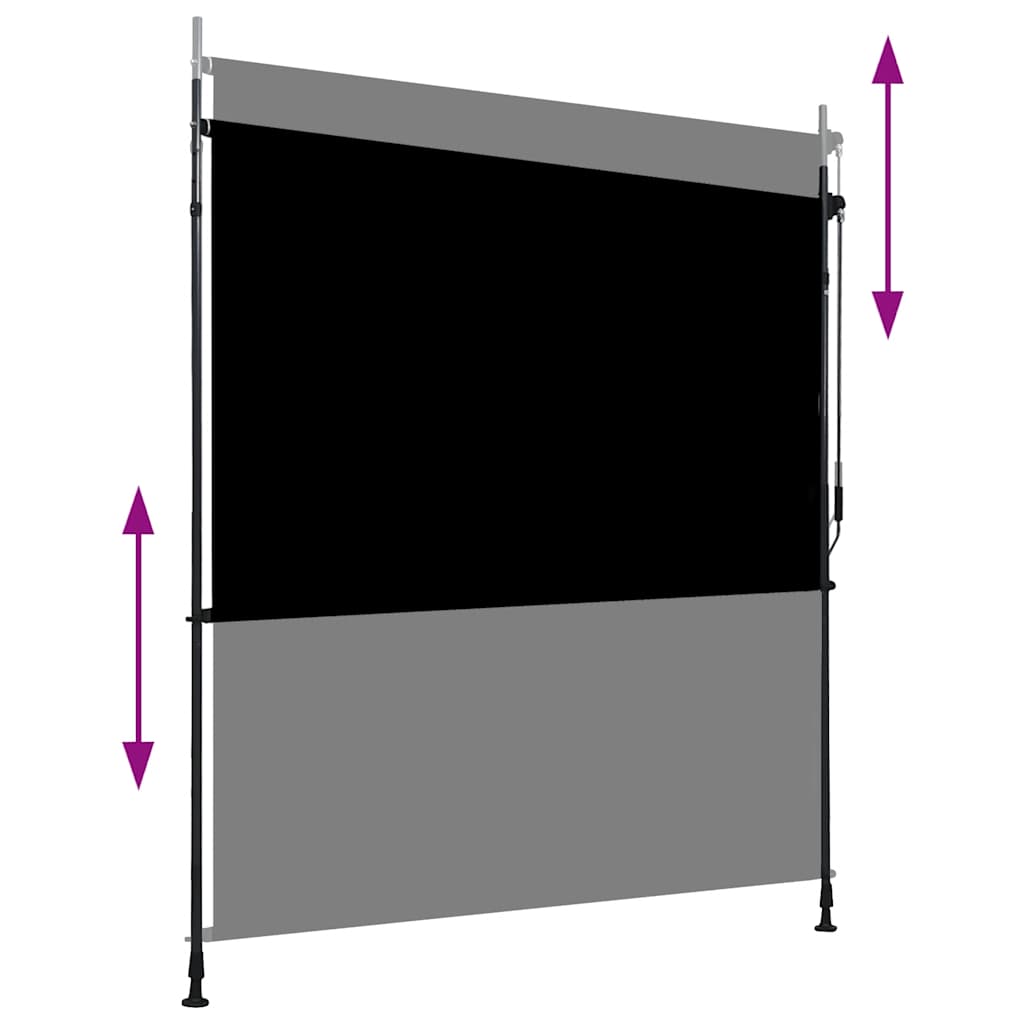Vidaxl Roller Blind für Außenerweiter 200x270 cm Anthrazit
