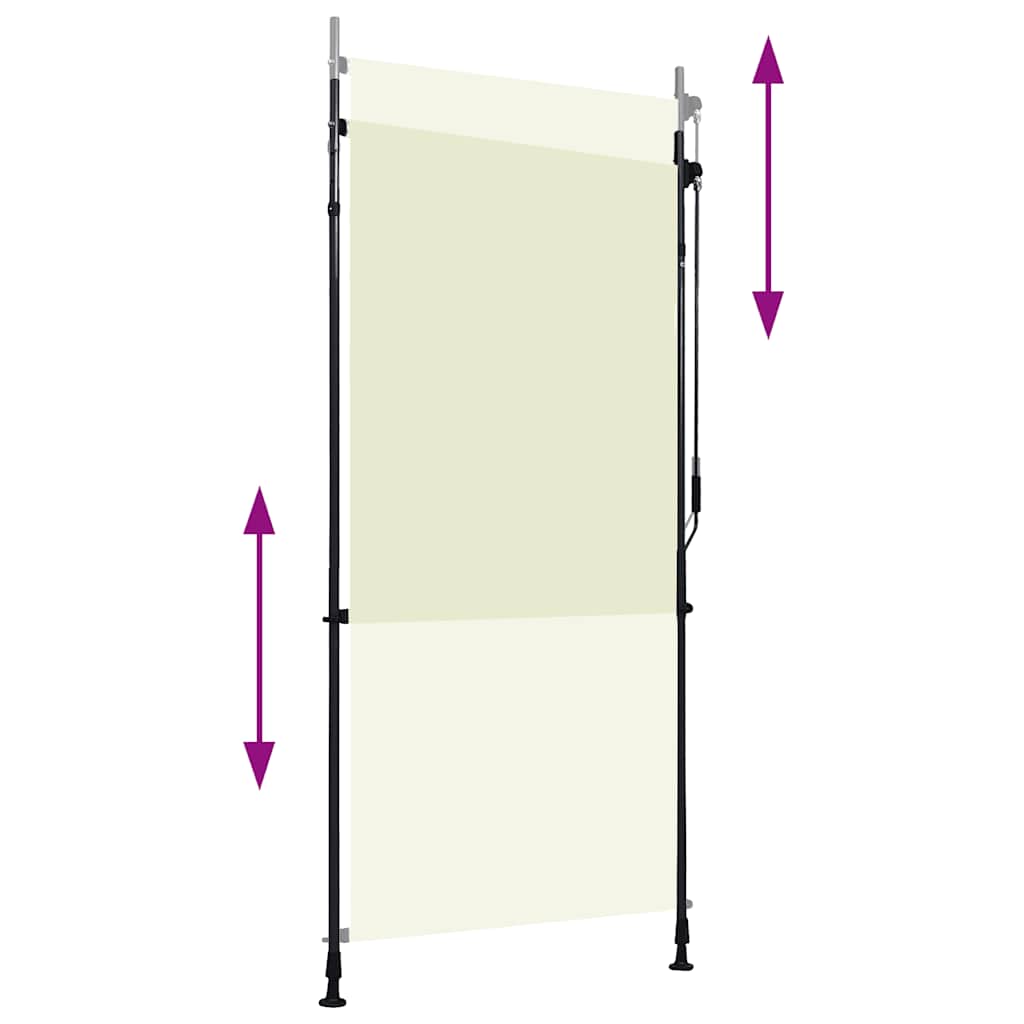 Vidaxl Roller Blind für externe 100x270 cm Creme