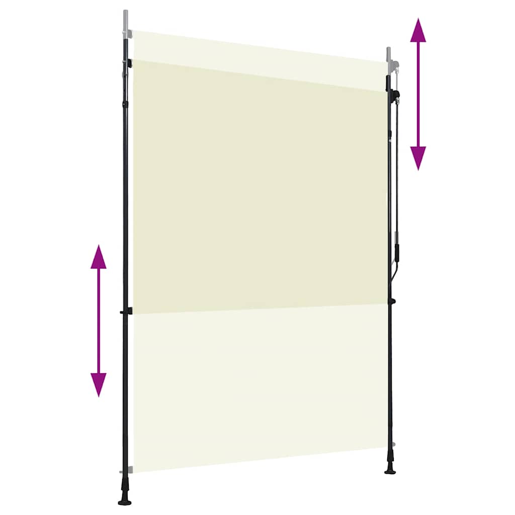 Vidaxl Roller Blind für Außen 150 x 270 cm Creme
