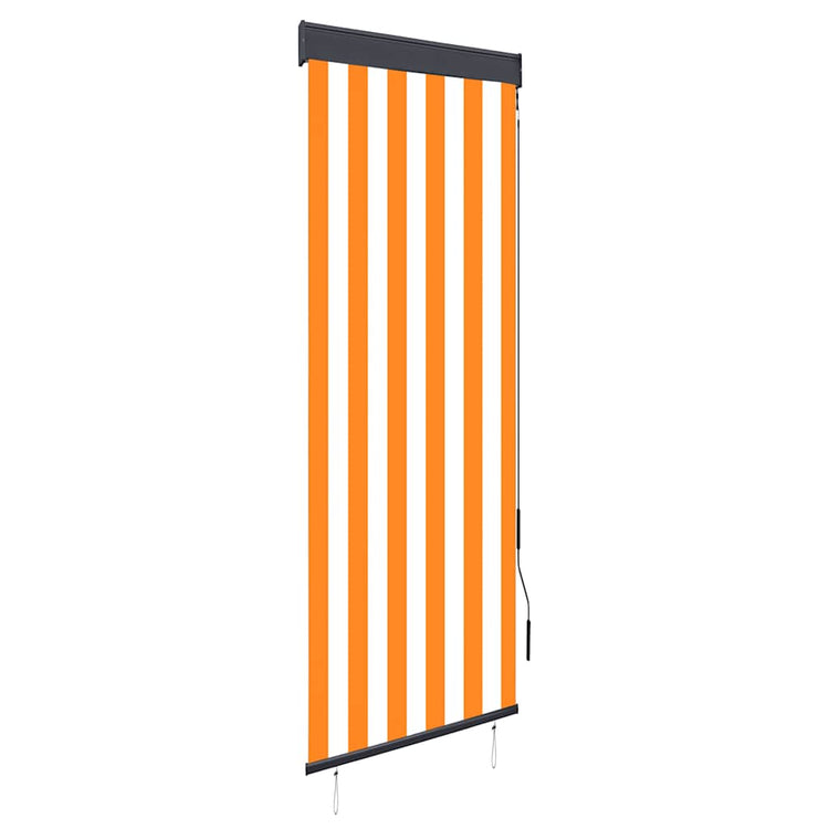 Vidaxl Roller Blind für äußere 60x250 cm weiß und orange