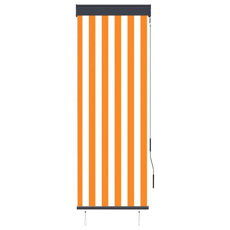 Vidaxl Roller Blind für äußere 60x250 cm weiß und orange