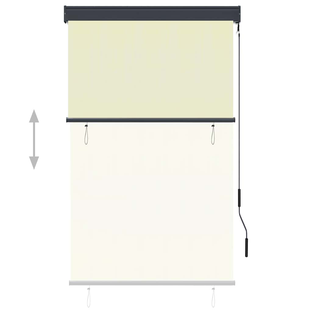 Vidaxxl Außenrollo 100x250 cm Creme