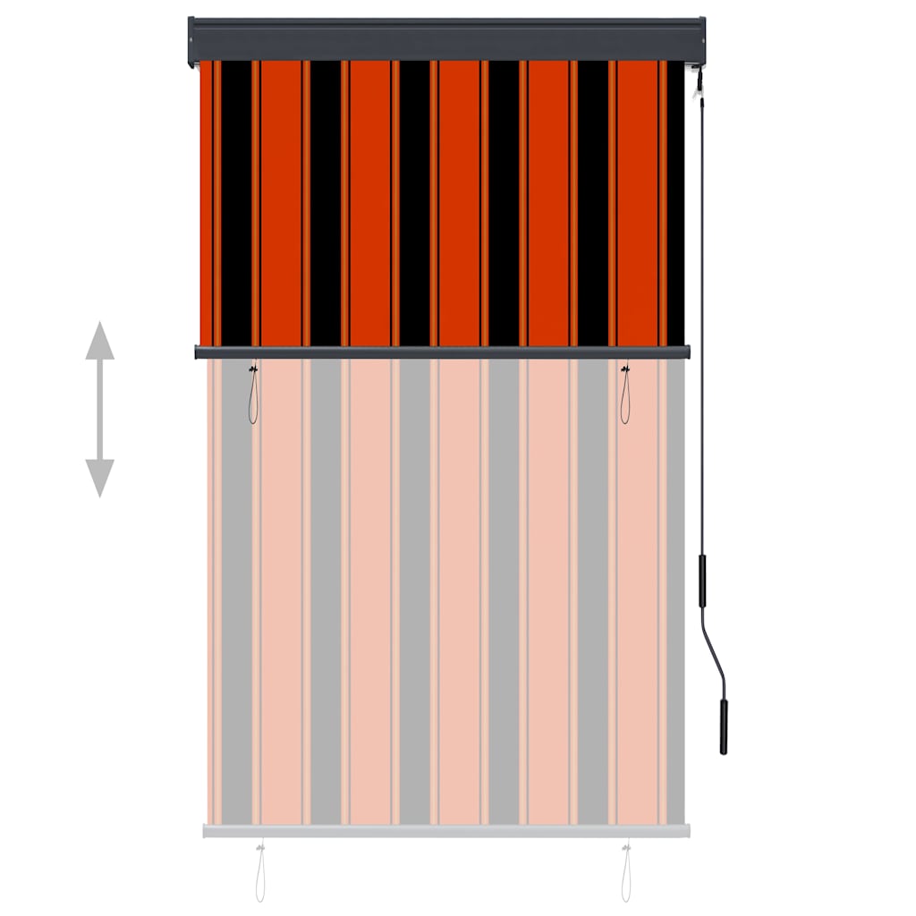 Vidaxxl Außenrollo 100x250 cm Orange und Braun