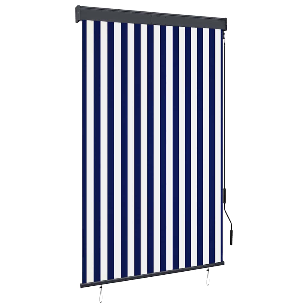 Vidaxxl Außenrollo 120x250 cm blau und weiß