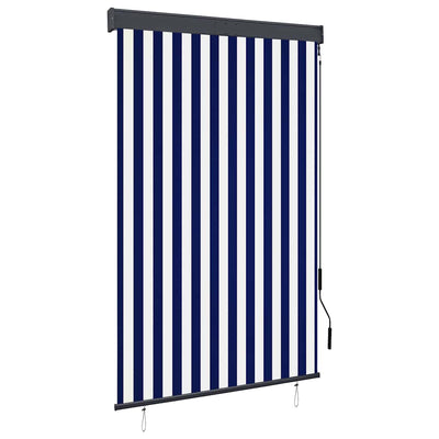 Vidaxxl Außenrollo 120x250 cm blau und weiß