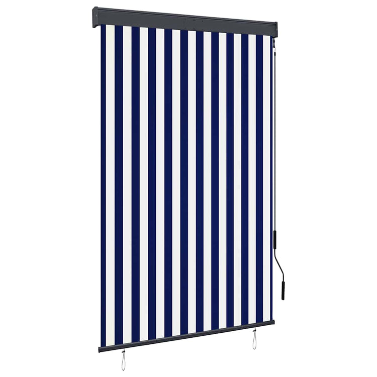 Vidaxxl Außenrollo 120x250 cm blau und weiß