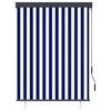 Vidaxxl Außenrollo 120x250 cm blau und weiß