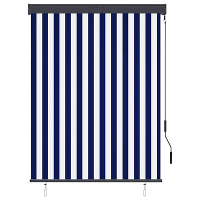 Vidaxxl Außenrollo 120x250 cm blau und weiß