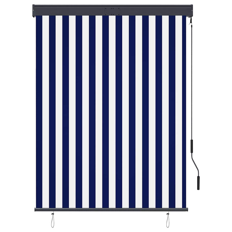 Vidaxxl Außenrollo 120x250 cm blau und weiß