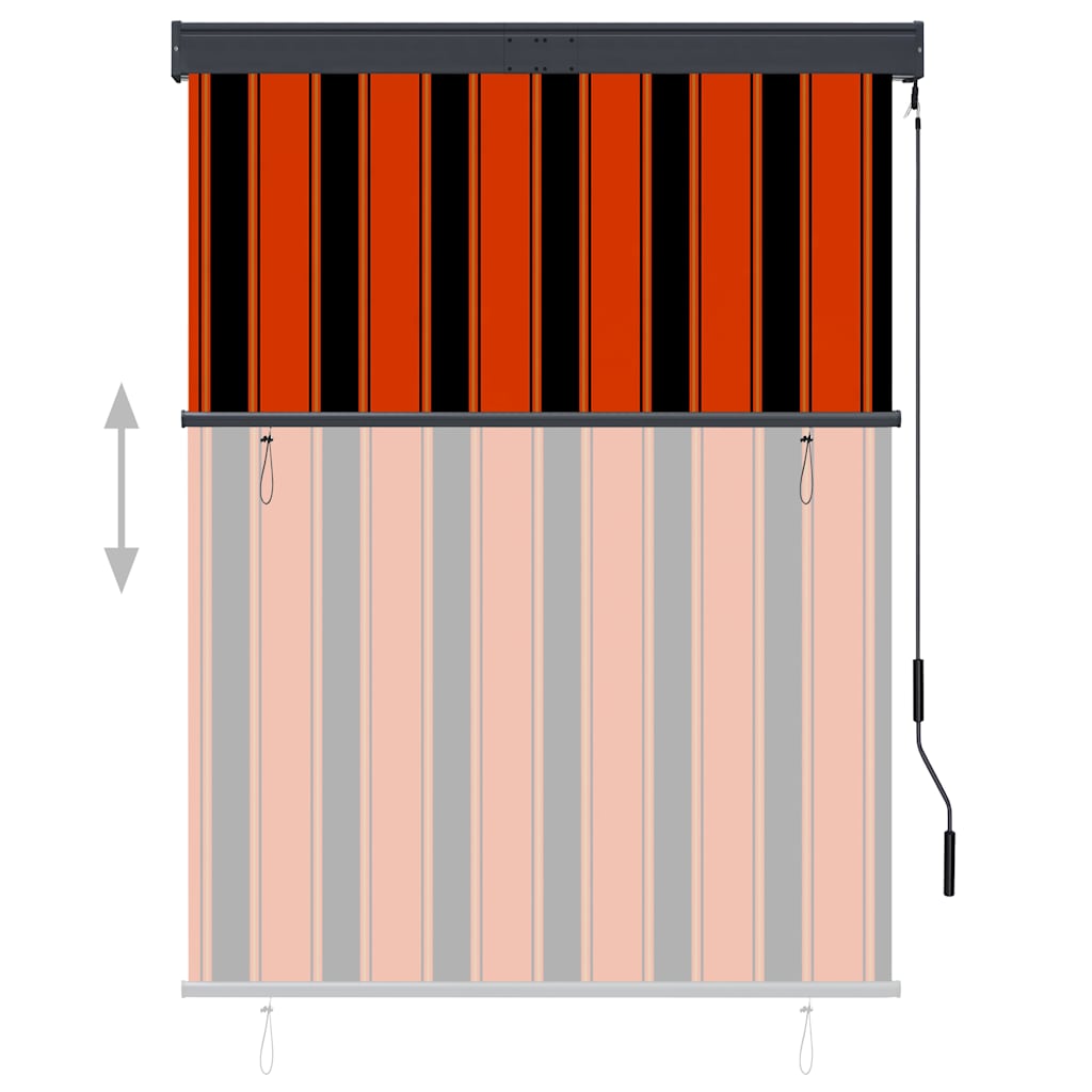VidaXL Außenrollo 120x250 cm Orange und Braun