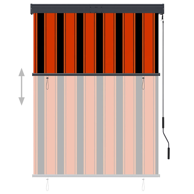 VidaXL Außenrollo 120x250 cm Orange und Braun