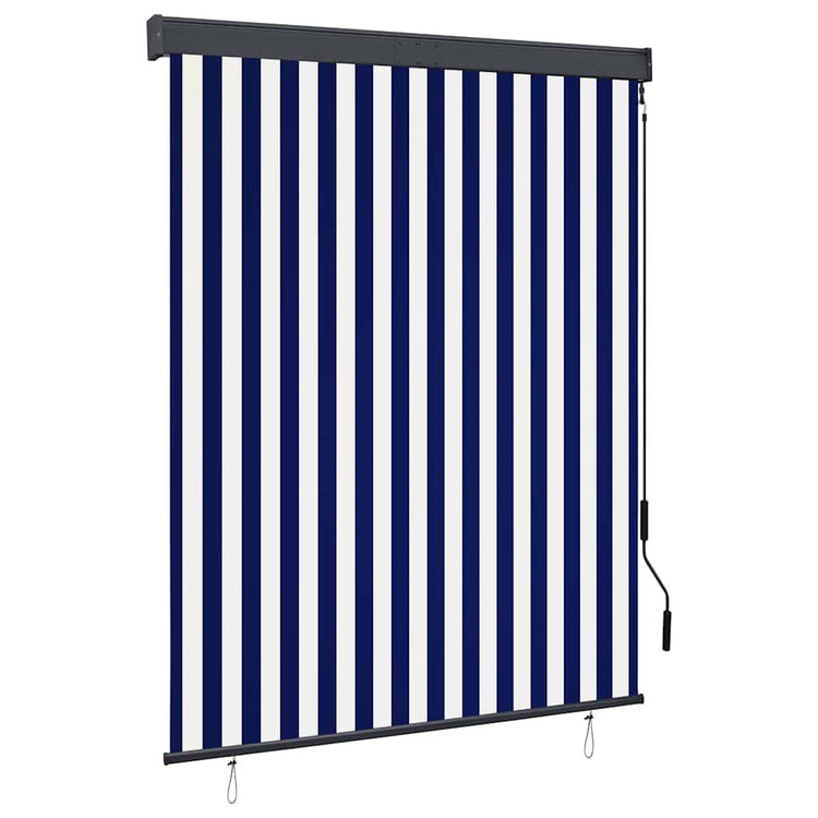 Vidaxxl Außenrollo 140x250 cm blau und weiß
