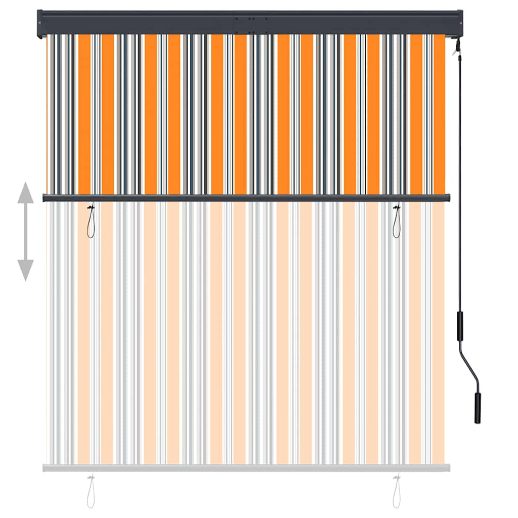 Vidaxxl Außenrollo 140x250 cm Gelb und Blau