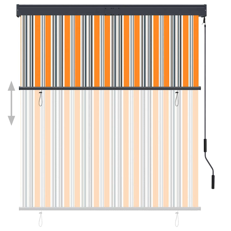 Vidaxxl Außenrollo 140x250 cm Gelb und Blau