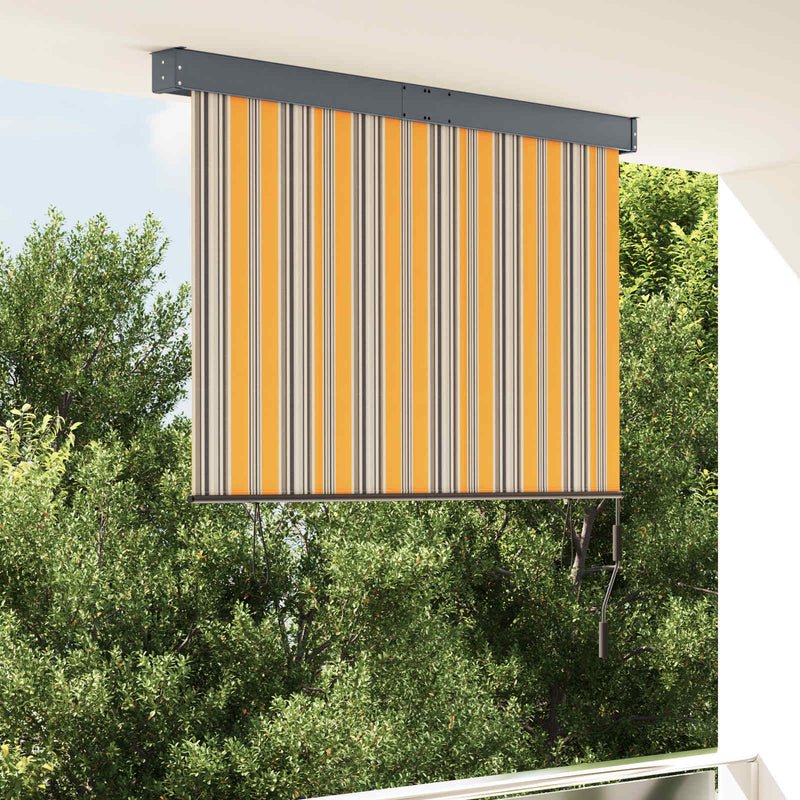 Vidaxxl Außenrollo 140x250 cm Gelb und Blau