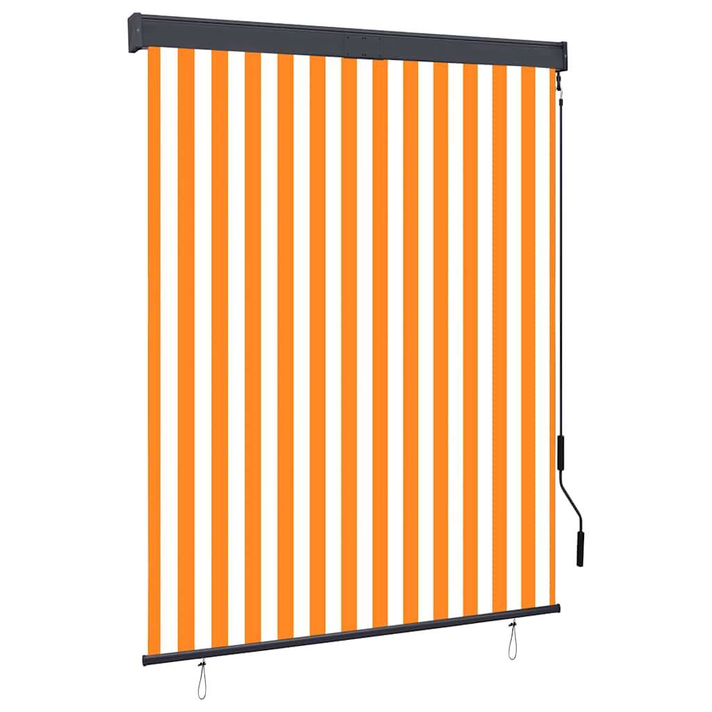 Vidaxxl Außenrollo 140x250 cm weiß und orange
