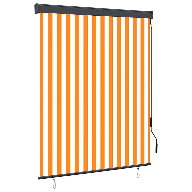 Vidaxxl Außenrollo 140x250 cm weiß und orange