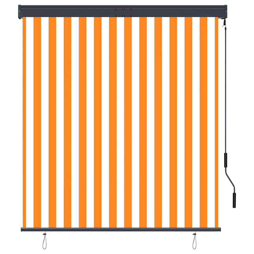 Vidaxxl Außenrollo 140x250 cm weiß und orange