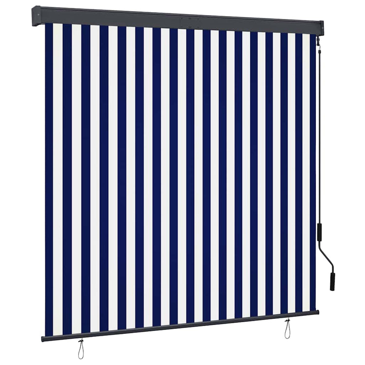 Vidaxxl Außenrollo 160x250 cm blau und weiß