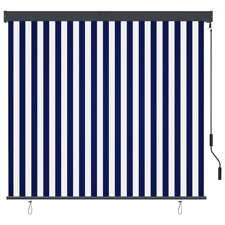 Vidaxxl Außenrollo 160x250 cm blau und weiß