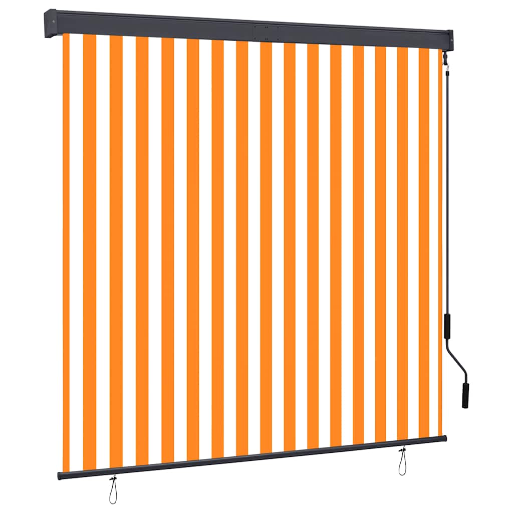 Vidaxxl Außenrollo 160x250 cm weiß und orange