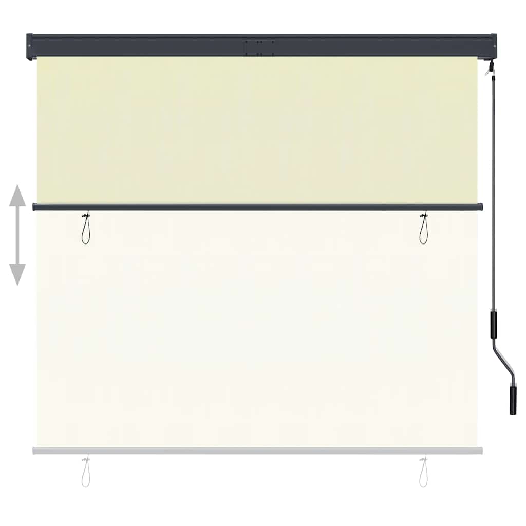VidaXL Außenrollo 160x250 cm Creme