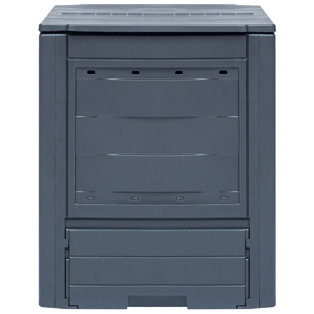 VIDAXL -Kompost -Bins 2 PCs 520 L 60x60x73 cm Grau