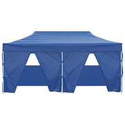 Vidaxl -Partyzelt mit 4 Seitenwänden faltbar 3x6 m Stahlblau - afbeelding 3