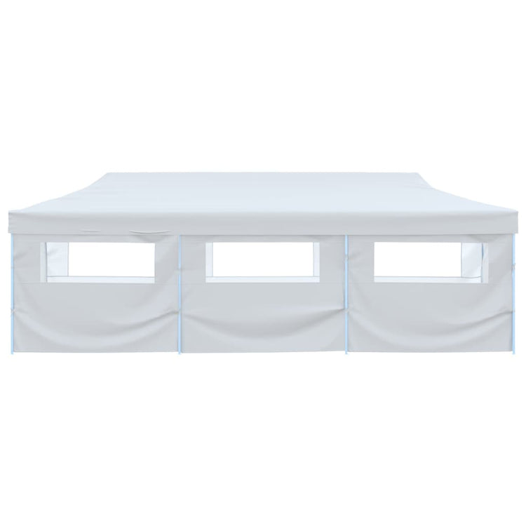 Vidaxl Partytent Popup mit 8 Seitenwänden 3x9 m Weiß
