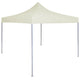 Vidaxl Partytent professionell faltbar 2x2 m Stahlcreme