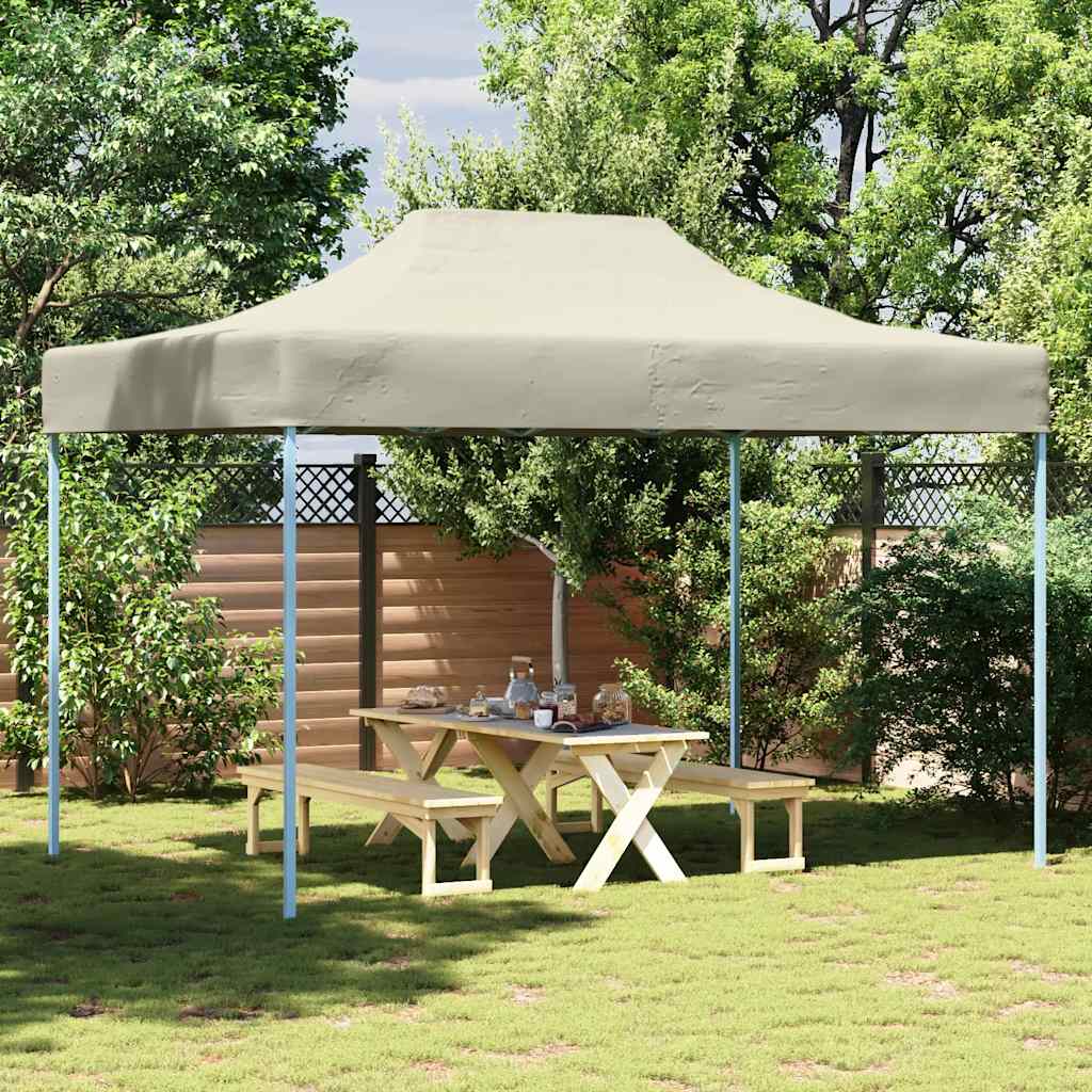 Vidaxl Partytent faltbar 3x4 m Stahlcreme