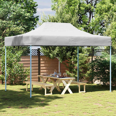 Vidaxl Partytent faltbar 3x4 m Stahlweiß