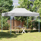 Vidaxl Partytent faltbar 3x4 m Stahlweiß