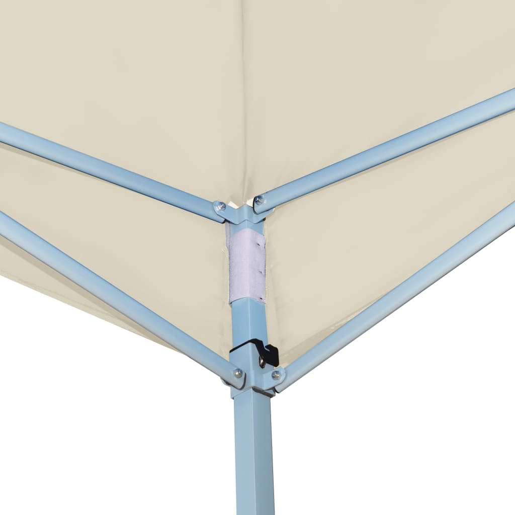 Vidaxl -Laube faltbar mit 2 Seitenwänden 5x5 m Creme