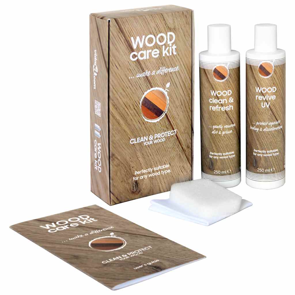 VIDAXL -Holzpflege -Set 2x250 ml Pflegekit