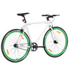 Vidaxl -Fahrrad mit festem Gang 700 C 55 cm weiß und grün