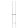 Vidaxl gemahlene Anker 6 Stcs 7x6x60 cm verzinkter Stahl Silberfarben
