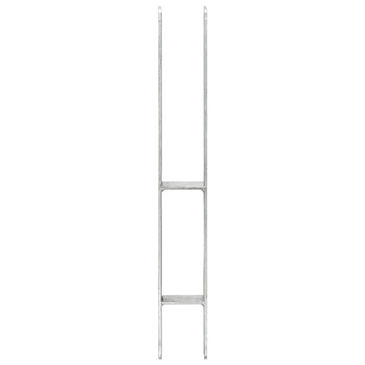 Vidaxl gemahlene Anker 6 Stcs 7x6x60 cm verzinkter Stahl Silberfarben