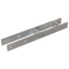 Vidaxl gemahlene Anker 2 PCs 8x6x60 cm verzinkter Stahl Silber gefärbt