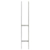 Vidaxl gemahlene Anker 2 PCs 8x6x60 cm verzinkter Stahl Silber gefärbt