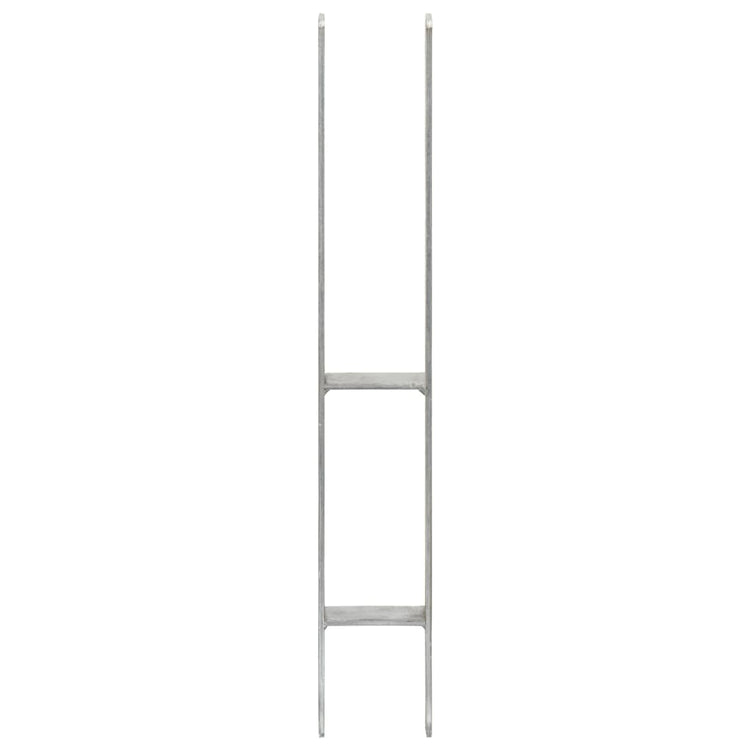 Vidaxl gemahlene Anker 6 Stcs 8x6x60 cm verzinkter Stahl Silberfarben