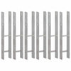 Vidaxl gemahlene Anker 6 PCs 10x6x60 cm verzinkter Stahl Silberfarben