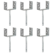 Vidaxl gemahlene Anker 6 ST 14x6x30 cm verzinkter Stahl Silber gefärbt - afbeelding 1