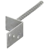Vidaxl gemahlene Anker 6 PCs 8x6x30 cm verzinkter Stahl Silber gefärbt