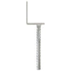 Vidaxl gemahlene Anker 6 PCs 8x6x30 cm verzinkter Stahl Silber gefärbt