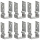 Vidaxl gemahlene Anker 6 PCs 8x6x15 cm verzinkter Stahl Silber gefärbt