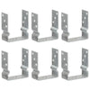 Vidaxl gemahlene Anker 6 PCs 12x6x15 cm verzinkter Stahl Silber gefärbt
