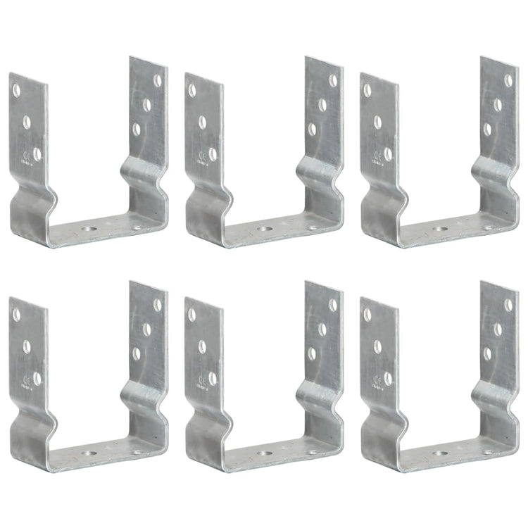 Vidaxl gemahlene Anker 6 PCs 12x6x15 cm verzinkter Stahl Silber gefärbt