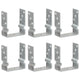 Vidaxl gemahlene Anker 6 PCs 12x6x15 cm verzinkter Stahl Silber gefärbt