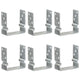 Vidaxl gemahlene Anker 6 ST 14x6x15 cm verzinkter Stahl Silberfarben